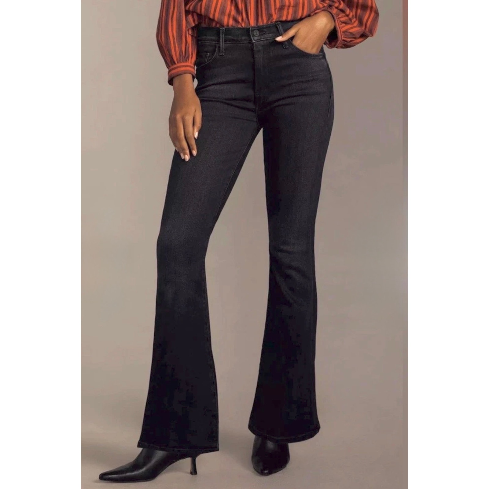 Mother The Weekender Jeans In Deep End Size 25 Flare Leg Classic Chic Retro